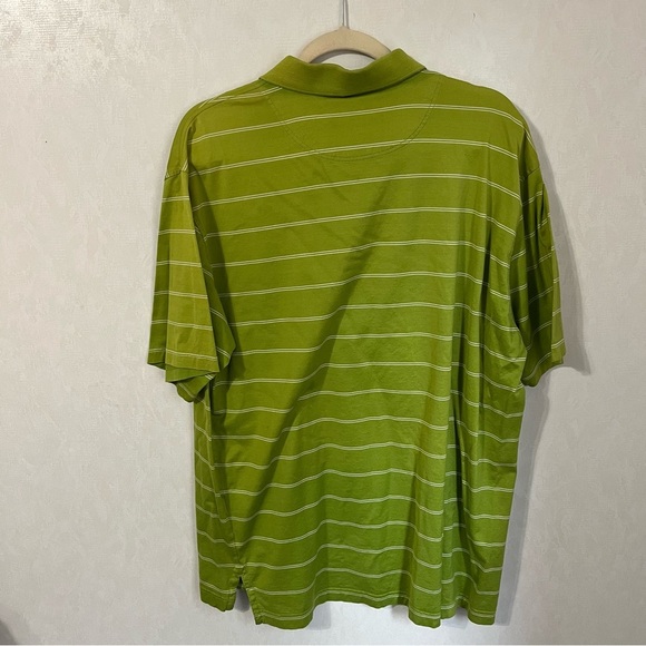 Harry Vardon Green and White Polo Golf Shirt Sporty Casual Wear - Picture 2 of 5